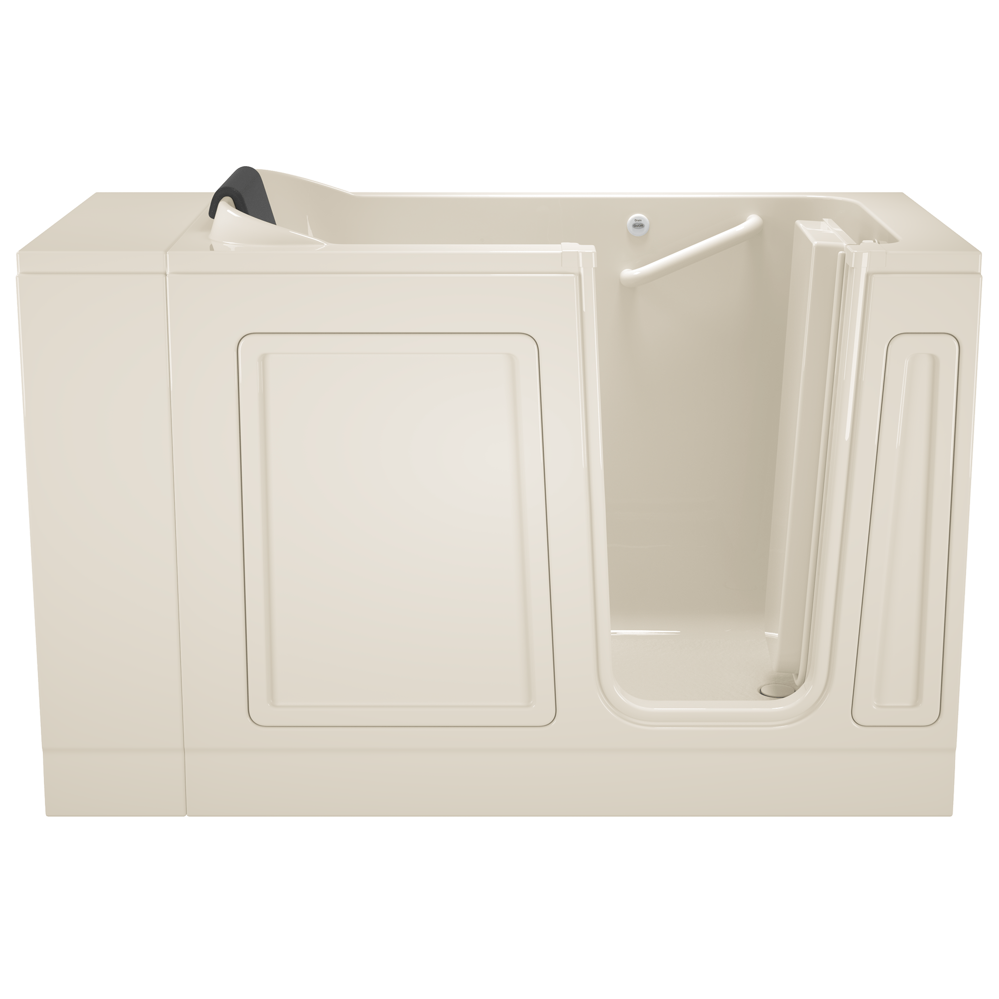 Acrylic Luxury Series 28 x 48 Inch Walk in Tub With Soaker System   Right Hand Drain WIB LINEN